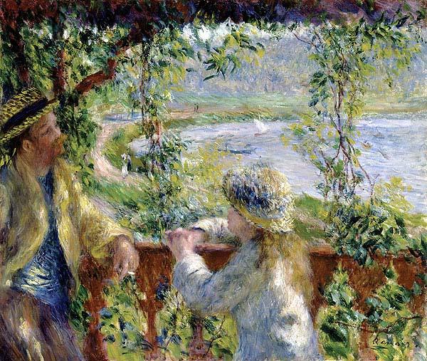 Pierre-Auguste Renoir By the Water, oil painting image